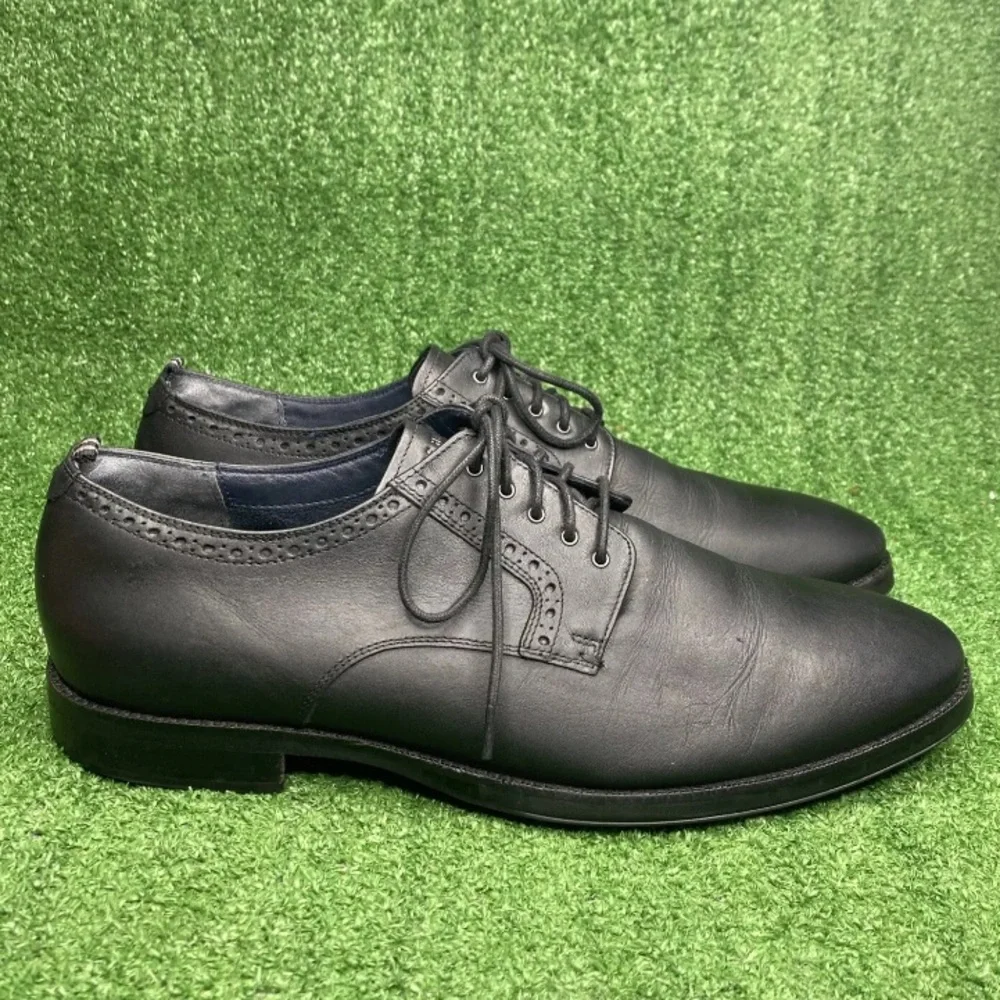 Cole Haan Jefferson Grand 2.0 Plain Toe Derby Men’s Black‎ Leather SZ 11